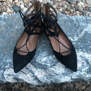 Sold! Aquazzura Suede Lace Up Size 36
